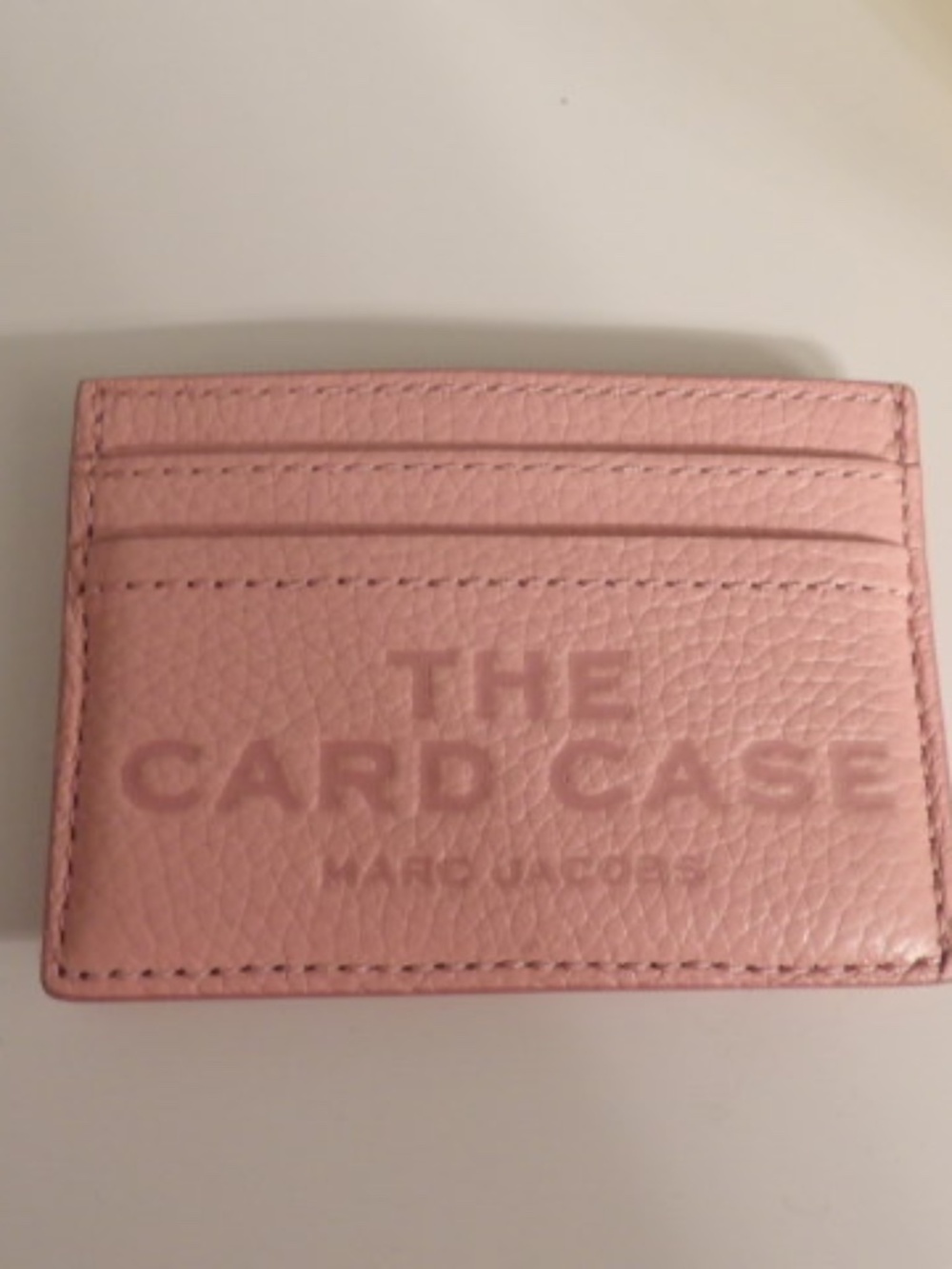 Marc Jacobs The Card Case Pink Leather Slim Wallet Card Holder (W/ Dust Bag)